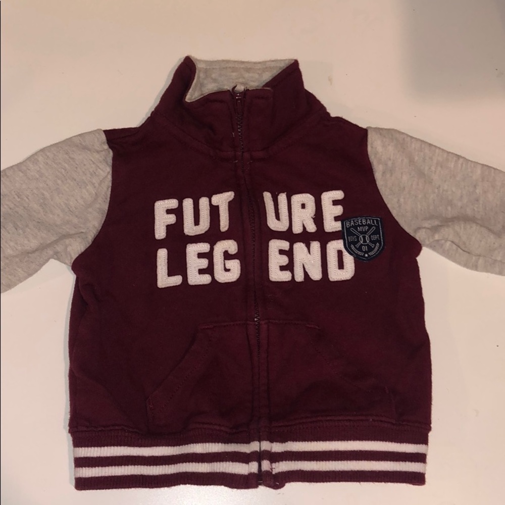 Carter’s baby boy “future legend” varsity zipper